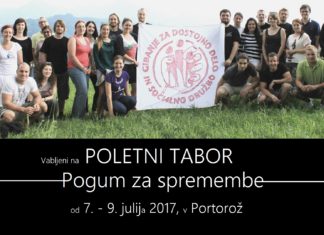 Program poletnega tabora – Pogum za spremembe