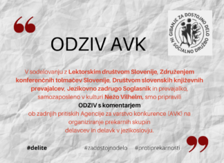 Odziv na pritiske Agencije za varstvo konkurence